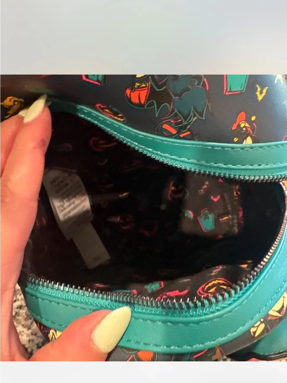 Loungefly Halloween Pumpkin Mickey Backpack - Black, Teal, Pink, Yellow